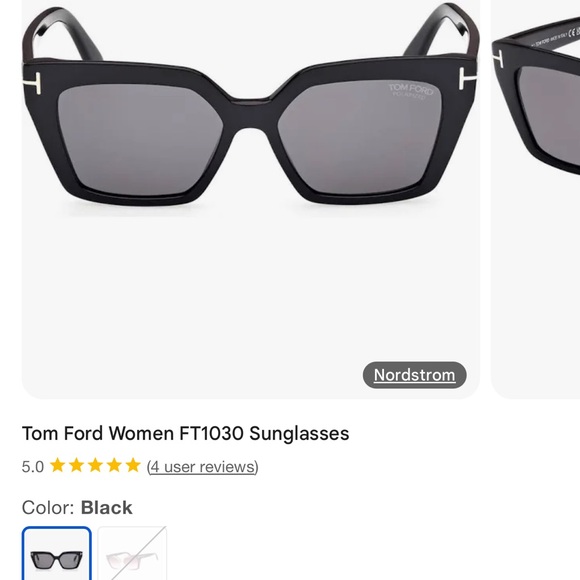 Tom Ford Black Sunglasses Modern Geometric Design *brand new* - Picture 1 of 3